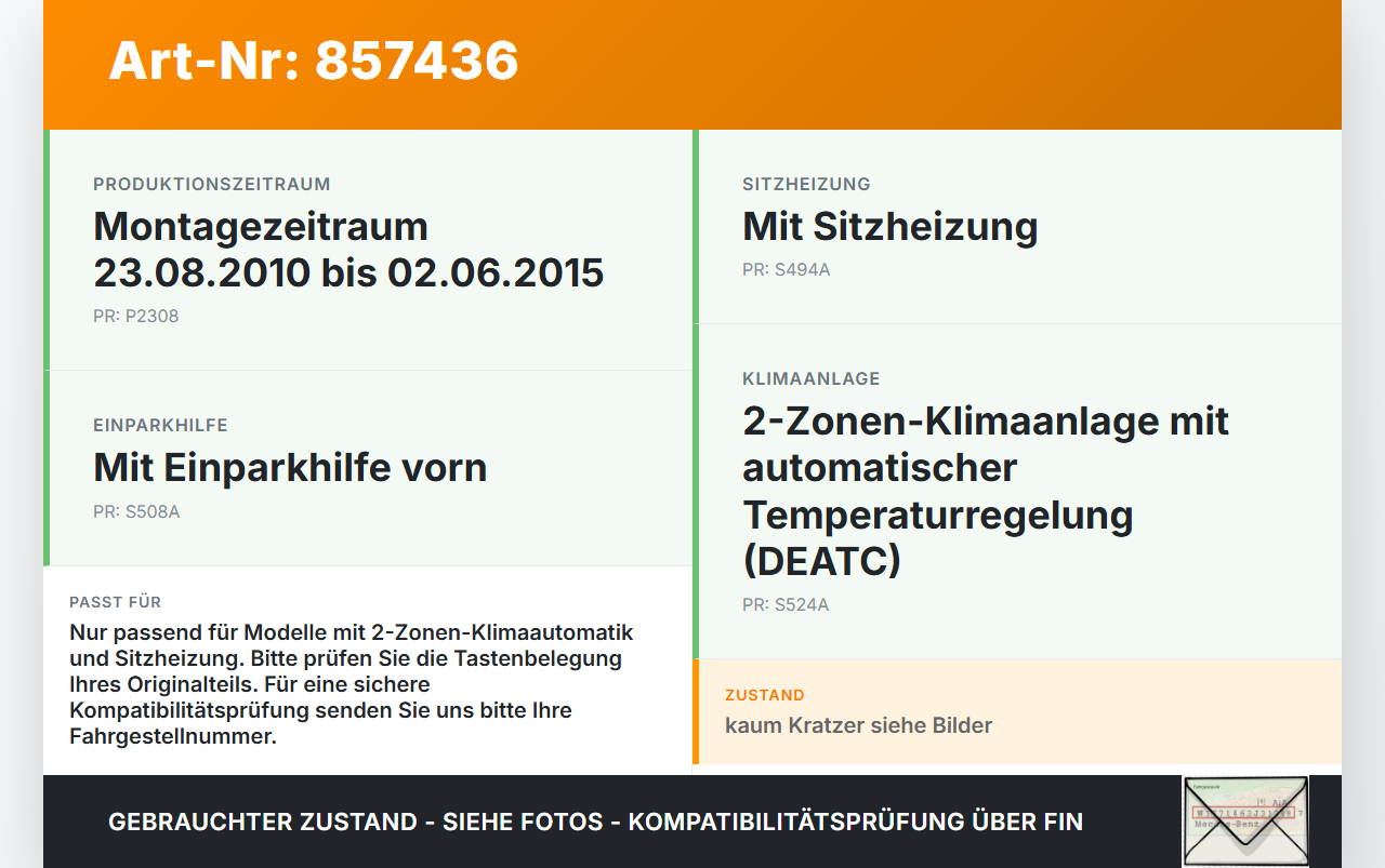Ford Grand C-Max II 10-15 Bedienteil Bedienelement Heizung Klimabedienteil Ford Grand C-Max II 10-15 05.12.2013... Vorschau 3
