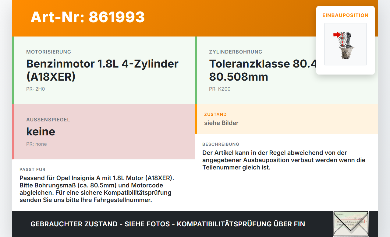 Opel Insignia A 08-13 1,8 103KW A18XER 2H0 Kolben mit Pleuel Pos D Opel Insignia A 08-13 22.10.2008 55567934 623596... Vorschau 3