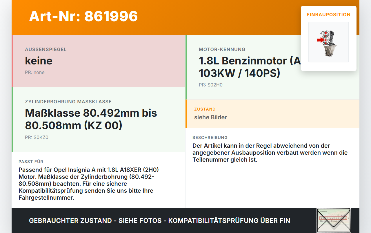 Opel Insignia A 08-13 1,8 103KW A18XER 2H0 Kolben mit Pleuel Pos B Opel Insignia A 08-13 22.10.2008 55567934 623596... Vorschau 3