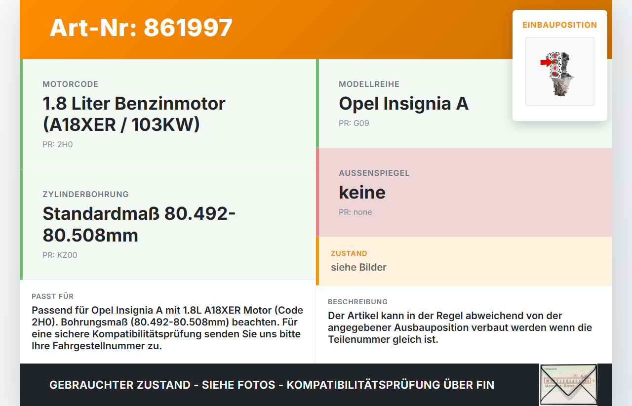 Opel Insignia A 08-13 1,8 103KW A18XER 2H0 Kolben mit Pleuel Pos C Opel Insignia A 08-13 22.10.2008 55567934 623596... Vorschau 3