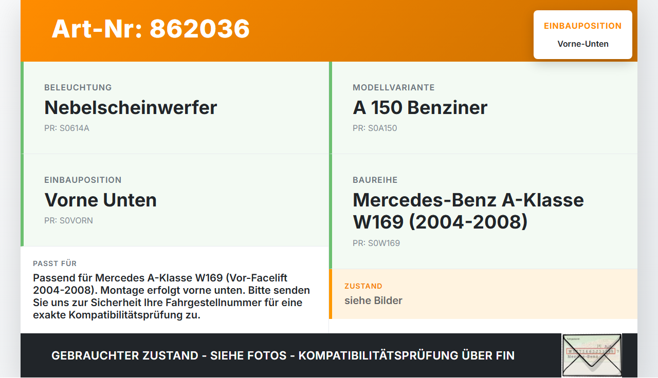 Mercedes W169 A150 04-08 Stoßstangenträger Stoßfängerträger Querträger Vorne Unten Mercedes W169 A150 04-08... Vorschau 3