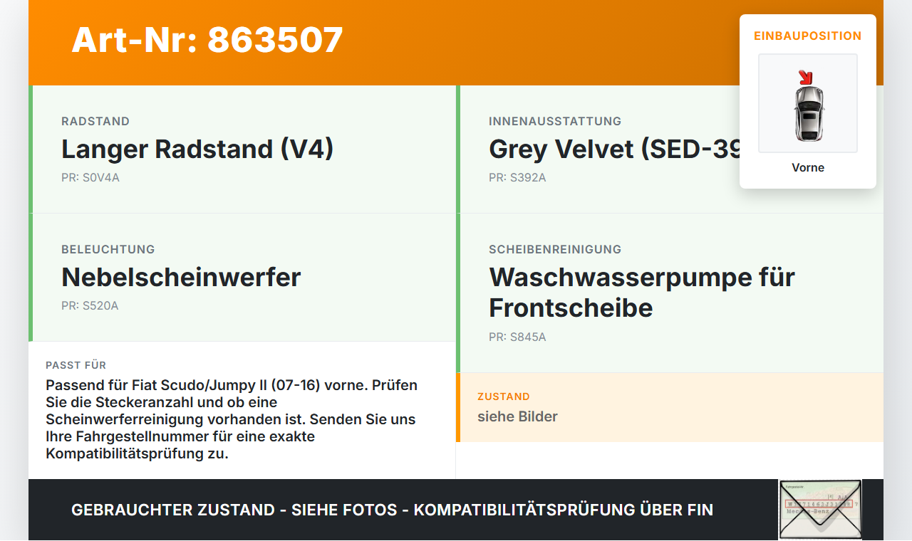 Fiat Scudo Jumpy  II 07-16 Waschwasserpumpe Wischwasserpumpe Waschpumpe Vorne Fiat Scudo Jumpy  II 07-16 30.04.2007... Vorschau 3