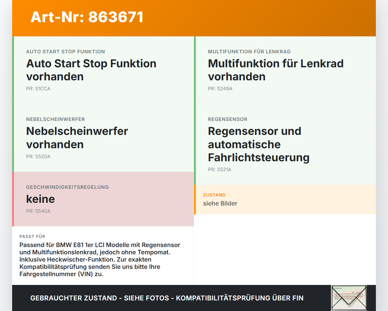 BMW E81 1er 116i LCI 07-13 Schaltzentrum für Lenkrad BMW E81 1er 116i LCI 07-13 11.03.2010 9122509 61319122509... Vorschau 3