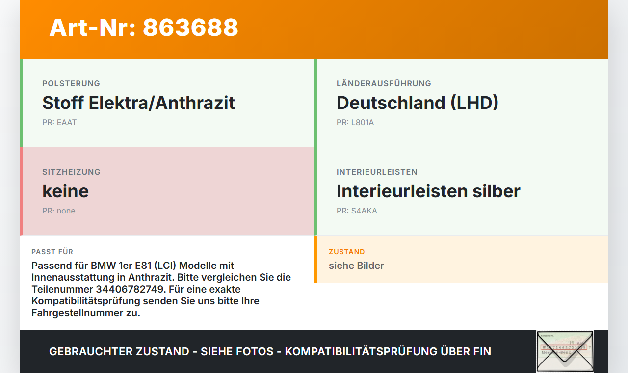 BMW E81 1er 116i LCI 07-13 Handbremshebel Handbremse Bremshebel BMW E81 1er 116i LCI 07-13 11.03.2010 6782749... Vorschau 3