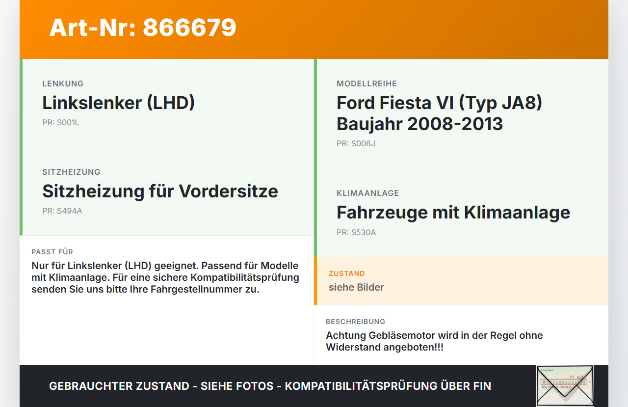 Ford Fiesta VI 6 JA8 08-13 Gebläsemotor Lüftermotor Heizungsgebläse Ford Fiesta VI 6 JA8 08-13 18.10.2011... Vorschau 3