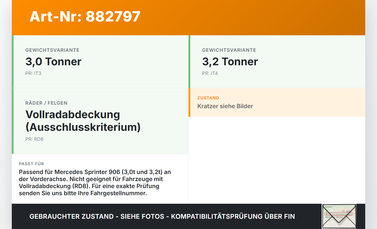 Mercedes Sprinter 906 313 06-13 Radnabenabdeckung Rad Nabenabdeckung Nabenblende Mercedes Sprinter 906 313 06-13... Vorschau 3