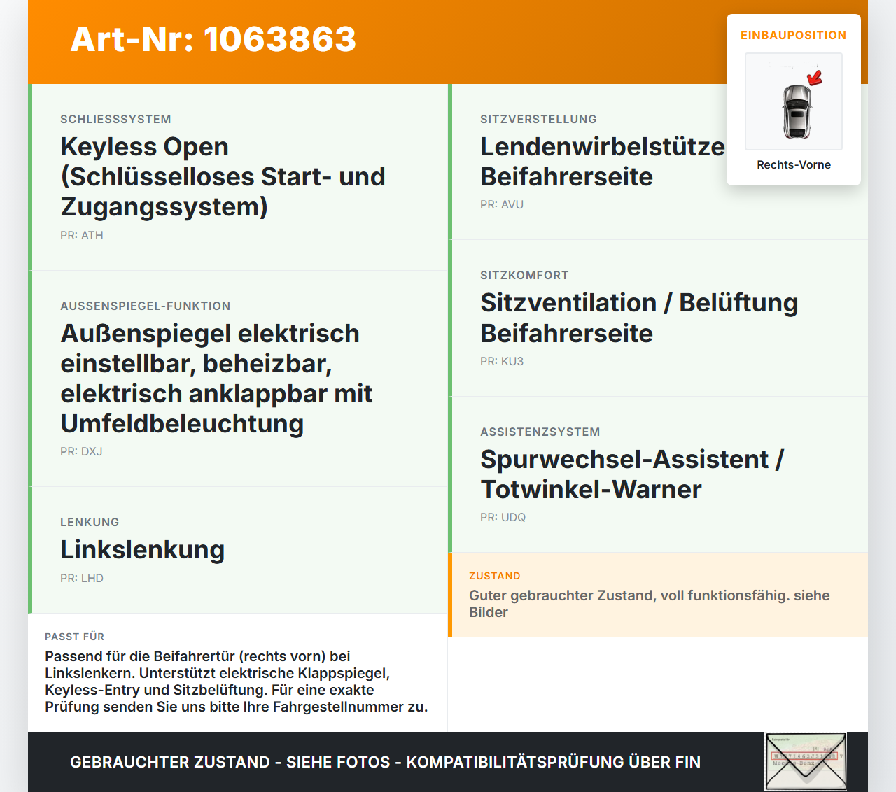 Opel Grandland I 17-21 Kabelbaum für Tür und Fensterheber Rechts Vorne Opel Grandland I 17-21 29.03.2018 9825145480... Vorschau 3