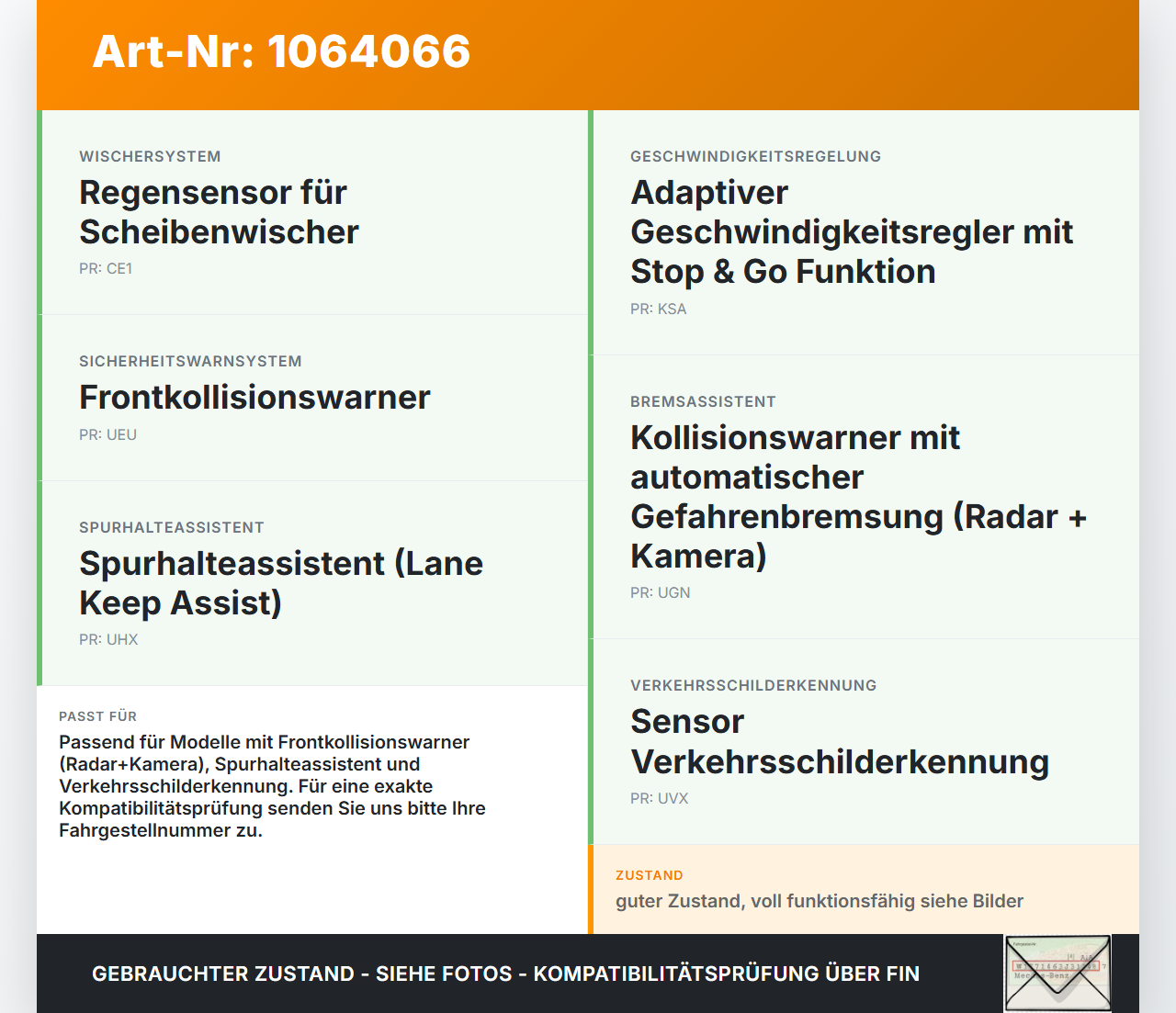 Opel Grandland I 17-21 2,0d 130KW Kamera Frontkamera Sensor Spurassistent Opel Grandland I 17-21 29.03.2018... Vorschau 3
