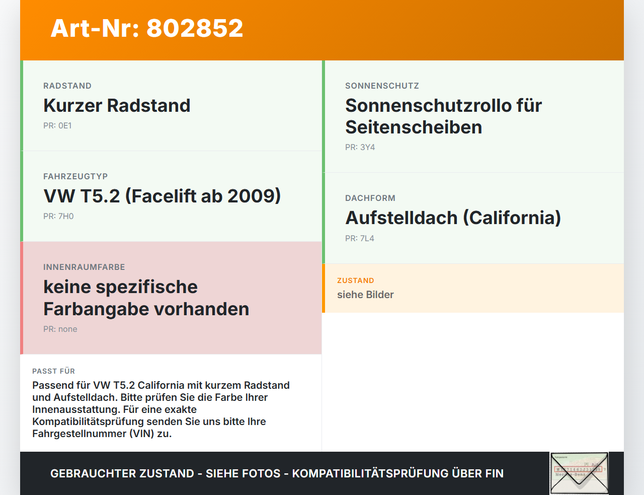 VW T5.2 7H 7E 09-15 California Kurz Blende Innen Verkleidung für Dachrahmen VW T5.2 7H 7E 09-15 31.10.2010... Vorschau 3