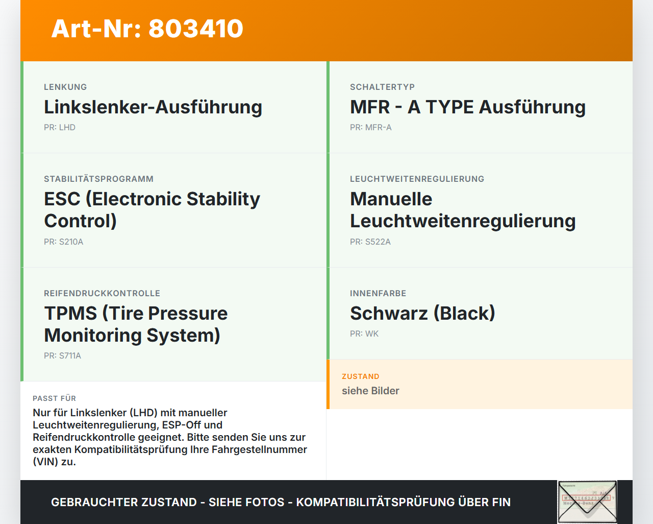 Kia Picanto JA 17-21 Schalter LWR ESP Off Reifendruckkontrolle Kia Picanto JA 17-21 17.04.2018 93710G6070... Vorschau 3