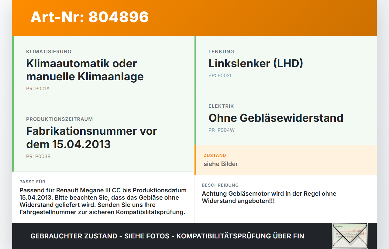 Renault Megane III CC 08-12 Gebläsemotor Lüftermotor Heizungsgebläse Renault Megane III CC 08-12 06.04.2011... Vorschau 3