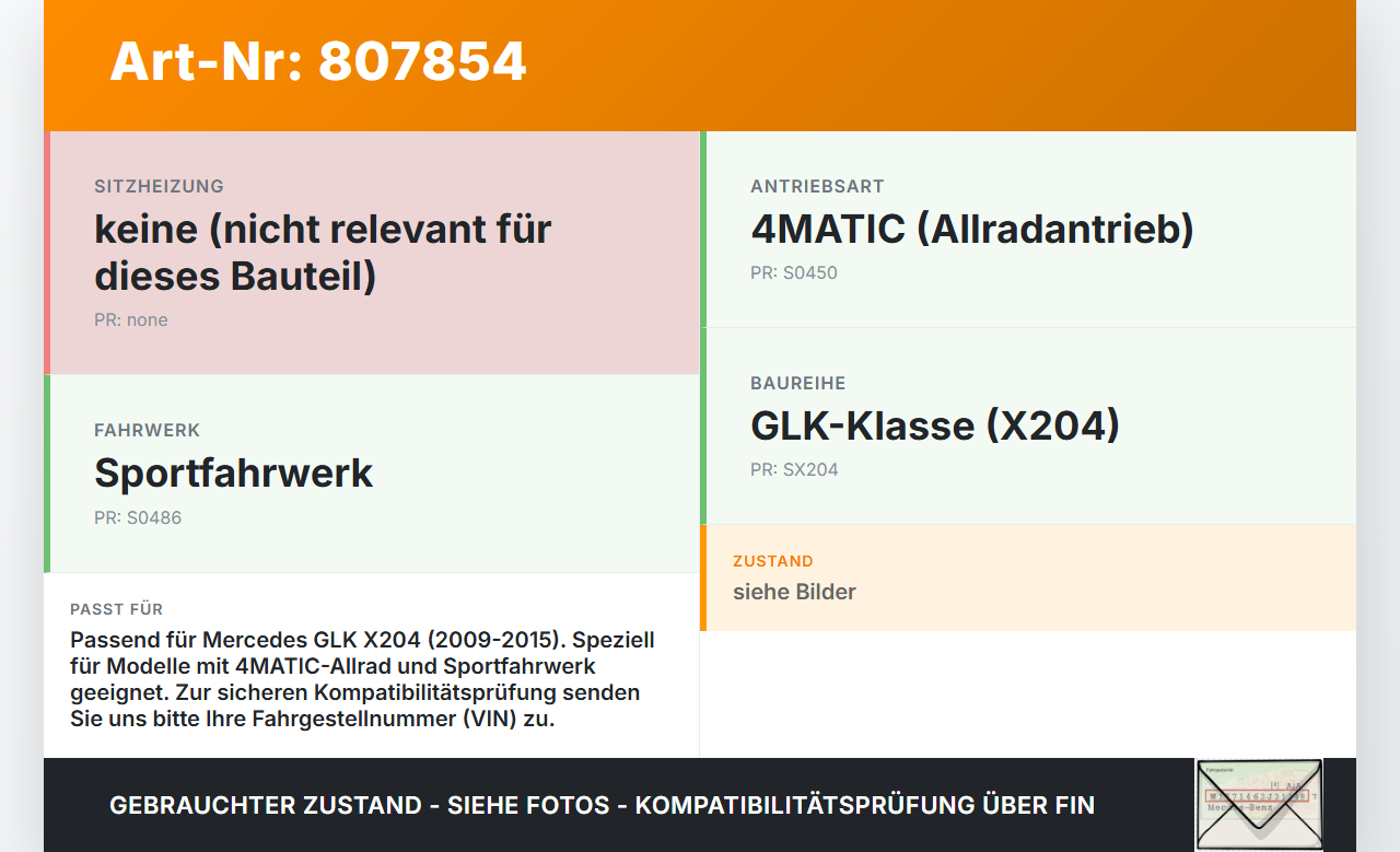 Mercedes X204 GLK 09-15 Handbremsseil Seilzug Feststellbremse Mercedes X204 GLK 09-15 21.02.2009 A2044200885 gebraucht Vorschau 3
