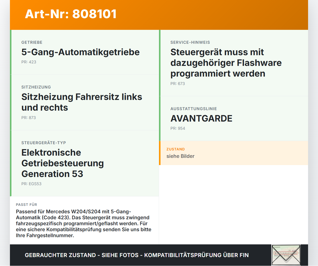Mercedes W204 S204 C180 11-14 Steuergerät SG EGS53 Getriebesteuergerät Mercedes W204 S204 C180 11-14 11.11.2010... Vorschau 3