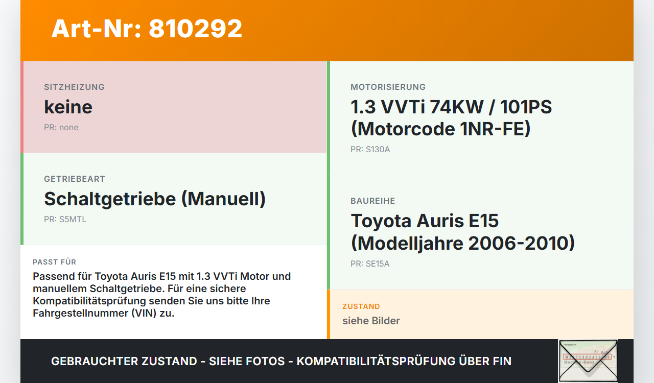Toyota Auris E15 06-10 VVTi 1,3 74KW Kupplungszylinder Geber Geberzylinder Toyota Auris E15 06-10 17.08.2009... Vorschau 3