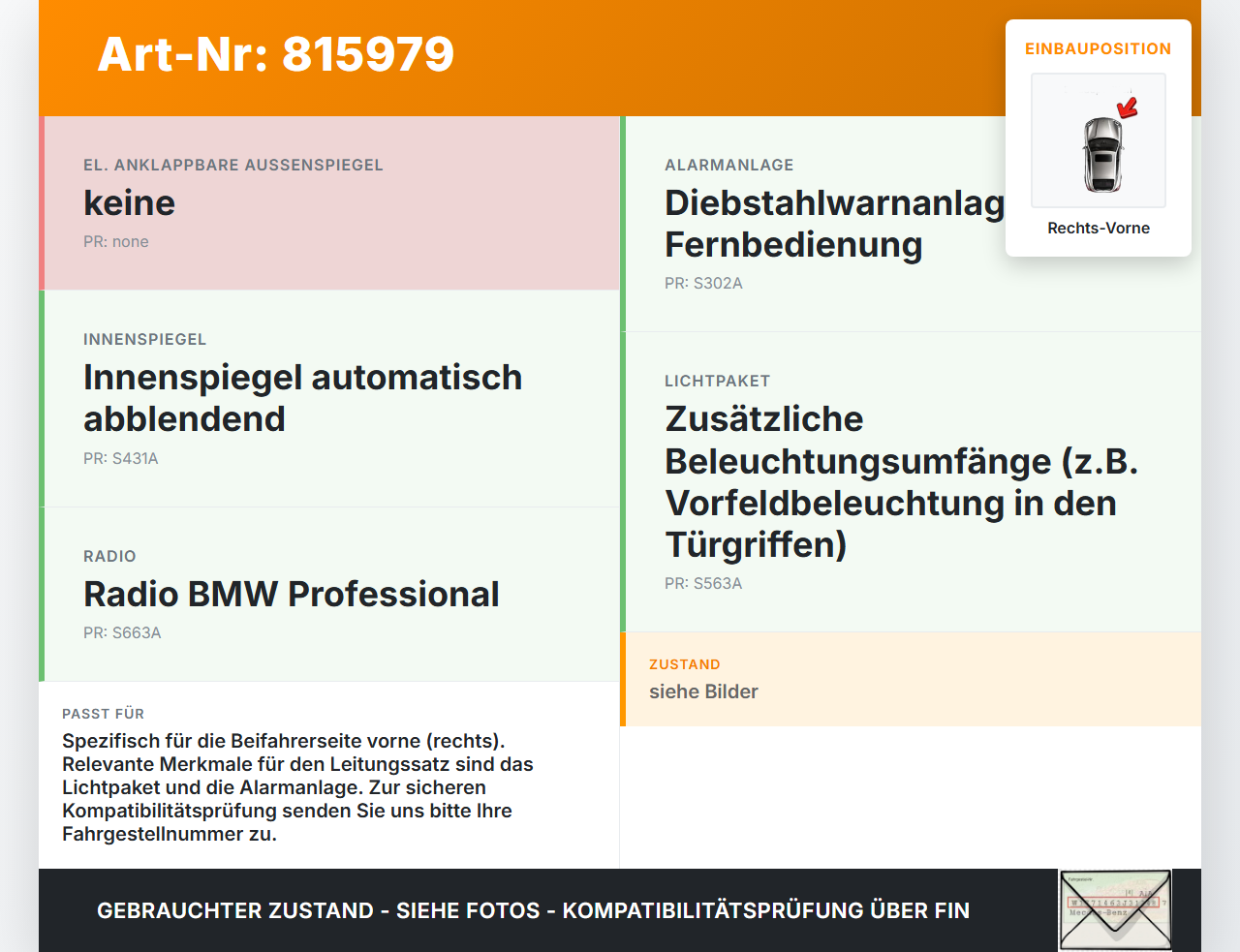 BMW X5 35d E70 06-10 Kabelbaum für Tür und Fensterheber Rechts Vorne BMW X5 35d E70 06-10 29.06.2007 9204584... Vorschau 3