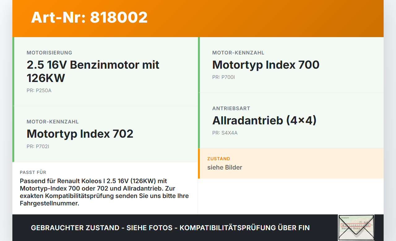 Renault Koleos I HY 4x4 07-11 16V 2,5 126KW Anlasser Starter Renault Koleos I HY 4x4 07-11 19.06.2009 23300JA00D... Vorschau 3