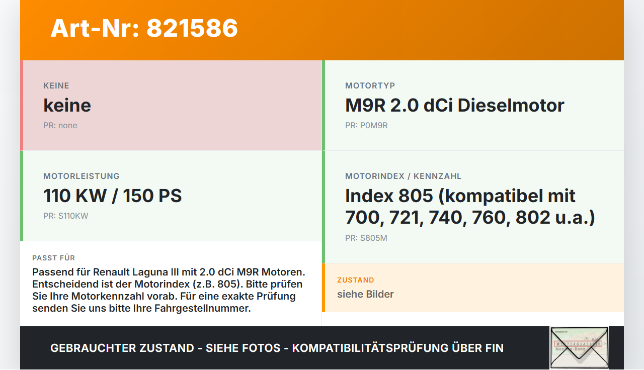 Renault Laguna III 3 08-11 dCi 2,0 110KW M9R805 Oberteil für Ölwanne Motorwanne Renault Laguna III 3 08-11... Vorschau 3