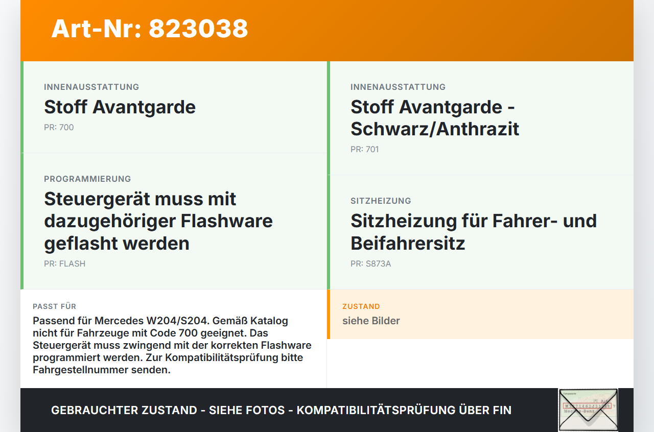 Mercedes W204 S204 C220 07-14 Airbag Steuergerät Airbagsteuergerät Mercedes W204 S204 C220 07-14 07.10.2009... Vorschau 3