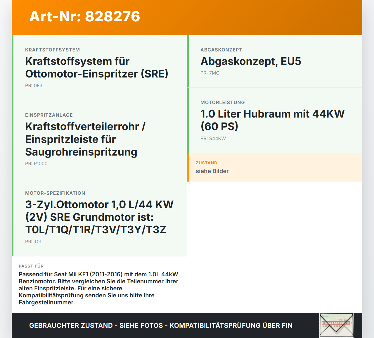 Seat Mii KF1 11-16 1,0 44KW Einspritzleiste Düsenstock für Einspritzanlage Seat Mii KF1 11-16 22.09.2014 04C133317J... Vorschau 3