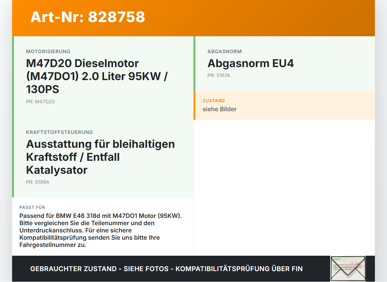 BMW E46 3er 318d 01-05 2,0d 95KW M47DO1 Abgasrückführventil EGR AGR Ventil BMW E46 3er 318d 01-05 23.10.2003... Vorschau 3