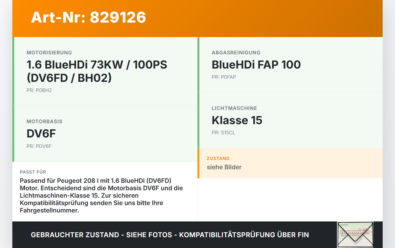 Peugeot 208 I CA 15-19 HDi 1,6 73KW BH02 DV6FD Riemenscheibe Peugeot 208 I CA 15-19 26.10.2017 9810856580 gebraucht Vorschau 3