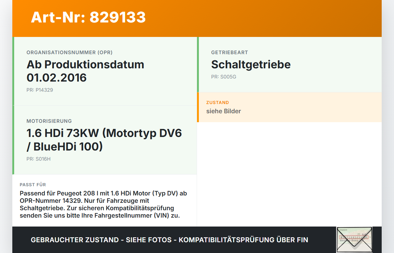 Peugeot 208 I CA 15-19 HDi 1,6 73KW Nehmerzylinder Nehmer Kupplungszylinder Peugeot 208 I CA 15-19 26.10.2017... Vorschau 3