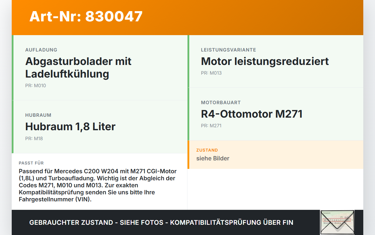 Mercedes C200 W204 07-11 CGI 1,8 135KW Ladeluftkühler Kühler Mercedes C200 W204 07-11 06.05.2010 A2045000000... Vorschau 3