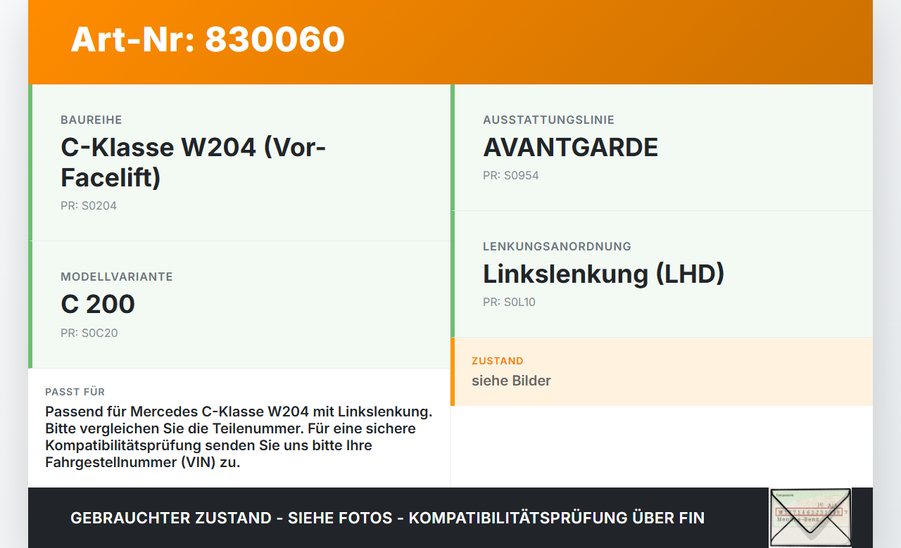 Mercedes C200 W204 07-11 Hauptbremszylinder Bremszylinder Mercedes C200 W204 07-11 06.05.2010 A2044300501 gebraucht Vorschau 3