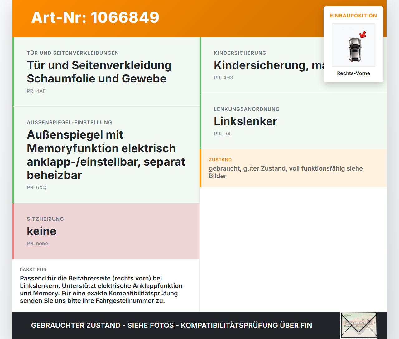 VW Touran II 5T 15-24 Steuergerät ECU Modul Türsteuergerät Rechts Vorne VW Touran II 5T 15-24 14.12.2015 5Q0959592E... Vorschau 3