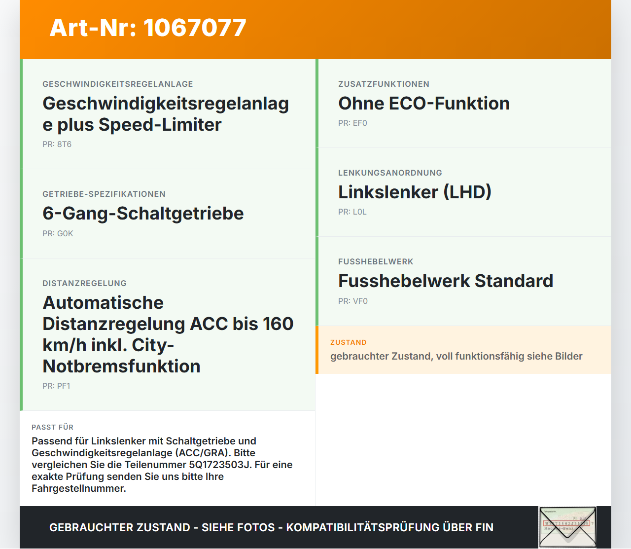 VW Touran II 5T 15-24 TDI 1,6 81KW Gaswertgeber Gaspedal VW Touran II 5T 15-24 14.12.2015 5Q1723503J 6PV010621-13... Vorschau 3