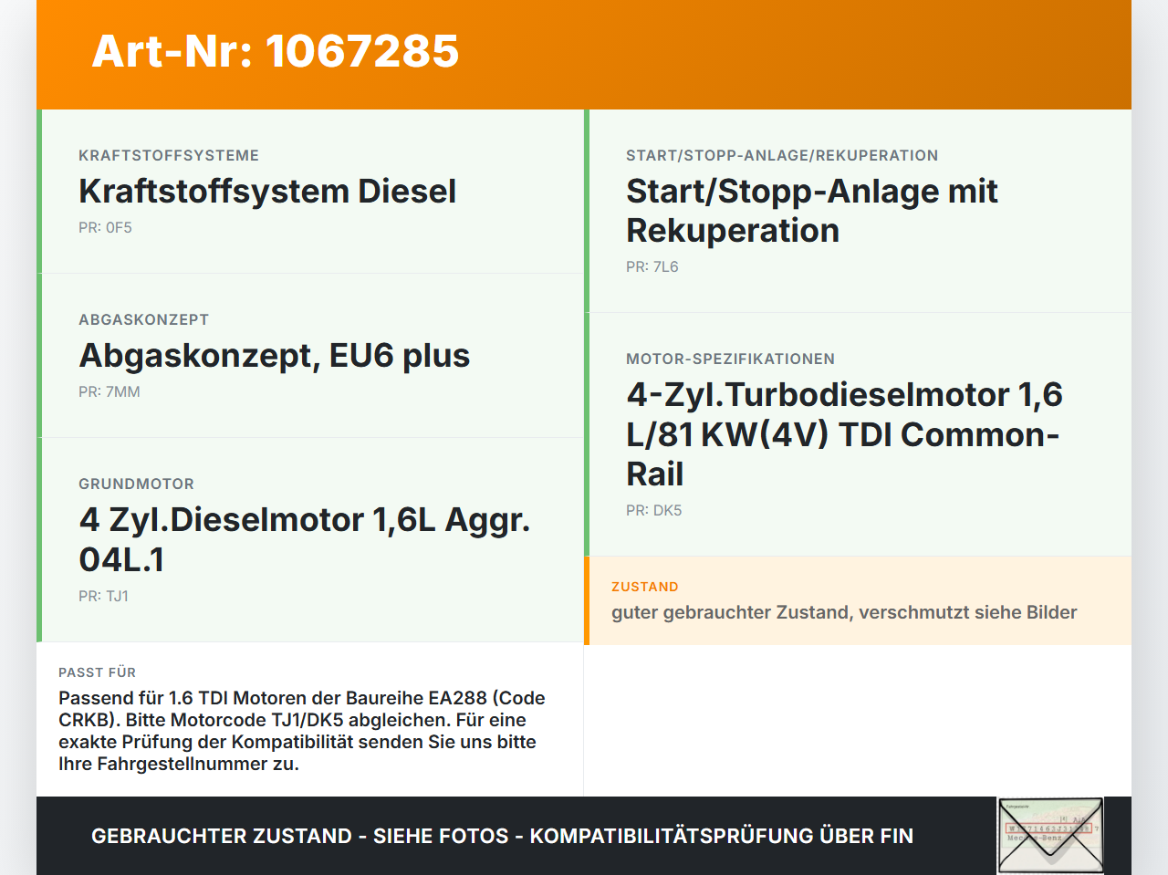 VW Touran II 5T 15-24 TDI 1,6 81KW CRKB Ventildeckel Zylinderkopfhaube Motorabdeckung VW Touran II 5T 15-24... Vorschau 3