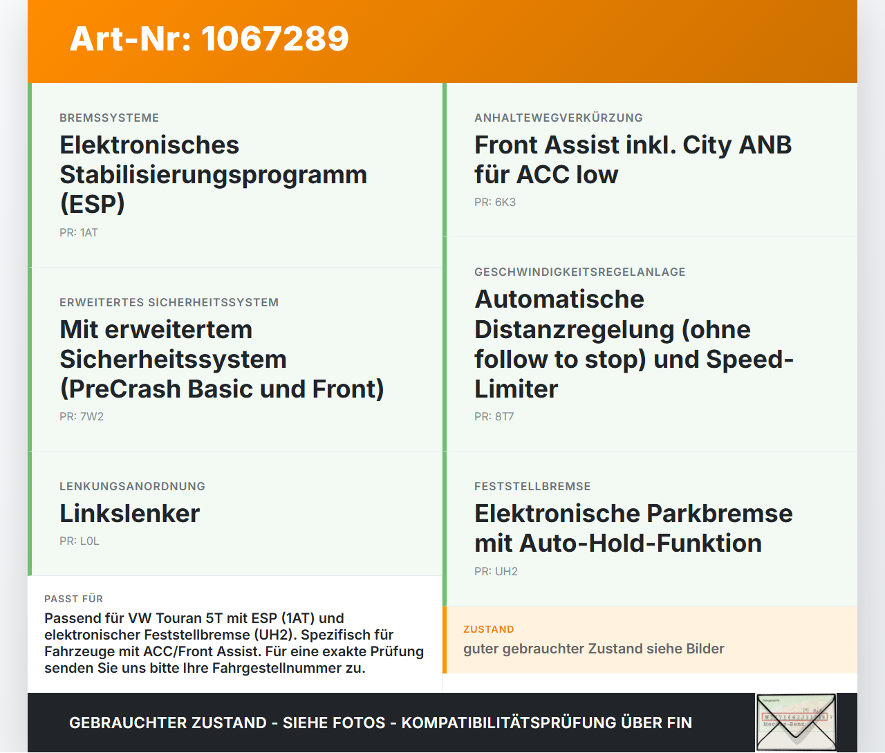 VW Touran II 5T 15-24 ABS Steuergerät Aggregat Hydraulikblock VW Touran II 5T 15-24 14.12.2015 3Q0614517AA... Vorschau 3