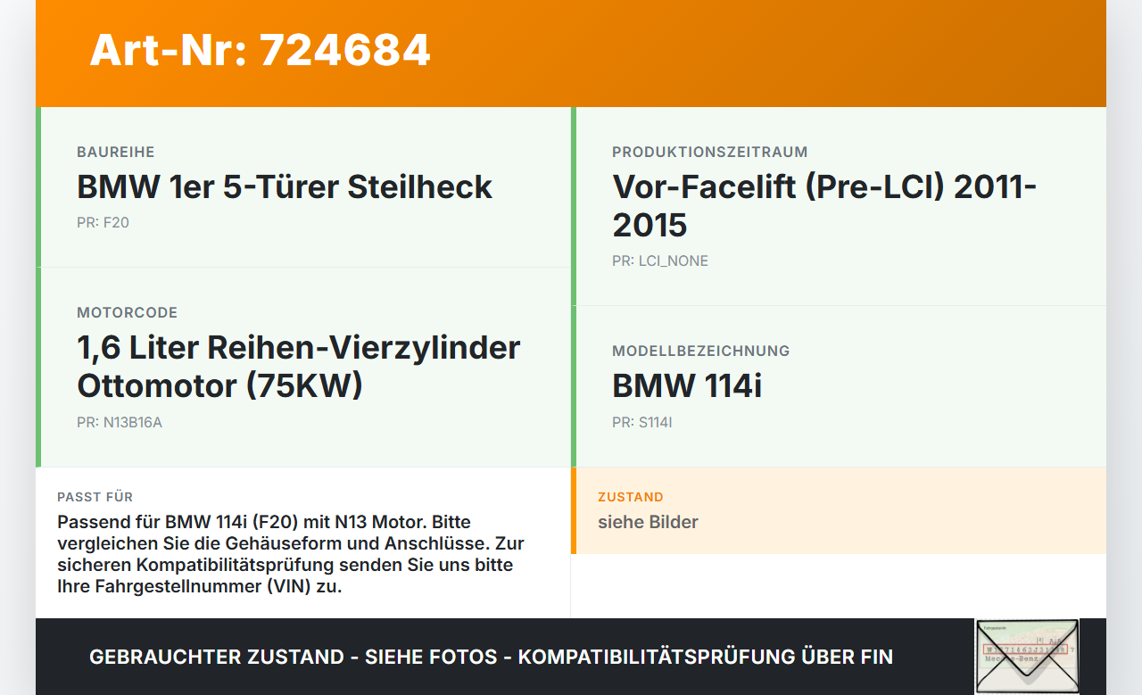BMW 1er 114i F20 11-15 1,6i 75KW Thermostat Flansch Thermostatgehäuse BMW 1er 114i F20 11-15 22.11.2013... Vorschau 3