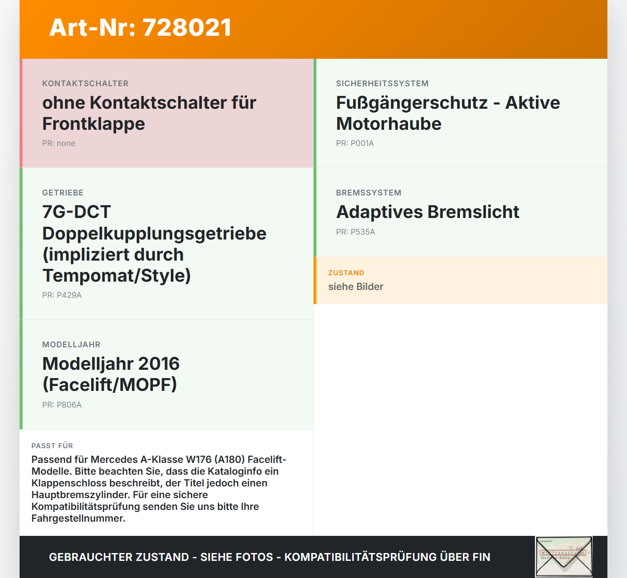 Mercedes A-Kl. W176 A180 15-18 Hauptbremszylinder Bremszylinder Mercedes A-Kl. W176 A180 15-18 26.09.2017... Vorschau 3