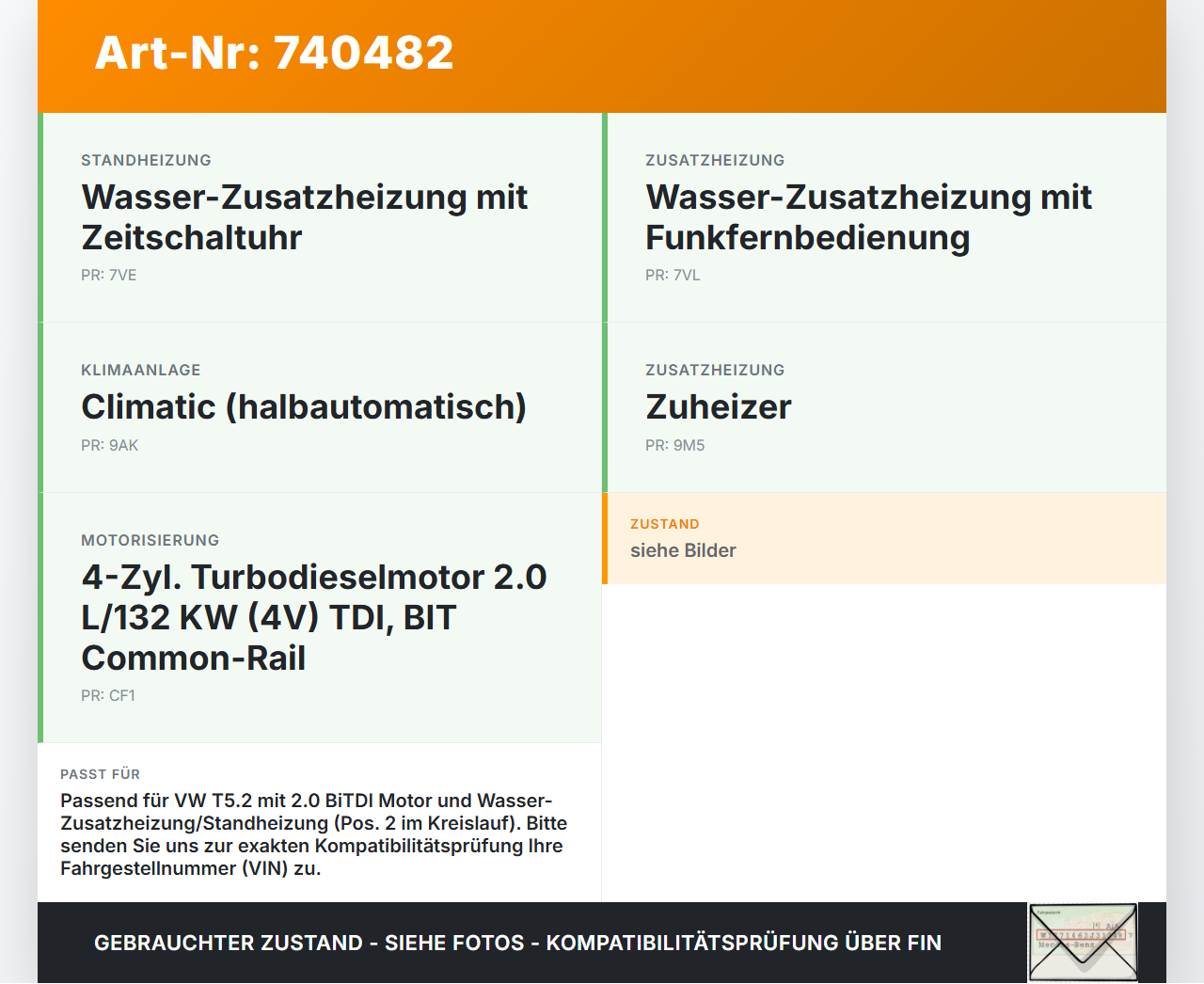 VW T5.2 7H 7E 09-15 BiTDI 2,0 132KW Umwelzpumpe Heizung Pumpe Pos.2 VW T5.2 7H 7E 09-15 31.10.2010 7E0965561G... Vorschau 3