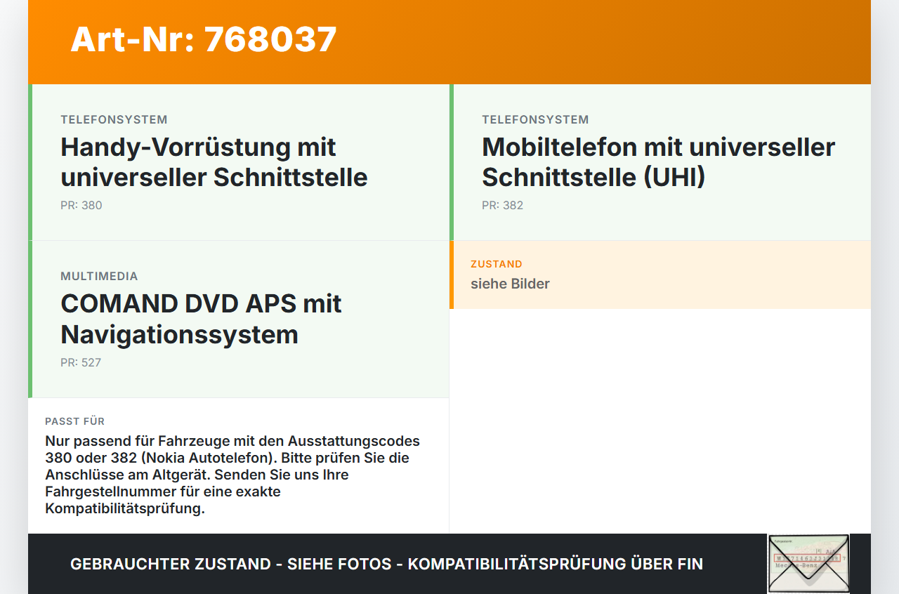 Mercedes S211 W211 E320 02-06 Steuergerät Nokia Autotelefon SG Mercedes S211 W211 E320 02-06 30.11.2005 A2118205885... Vorschau 3