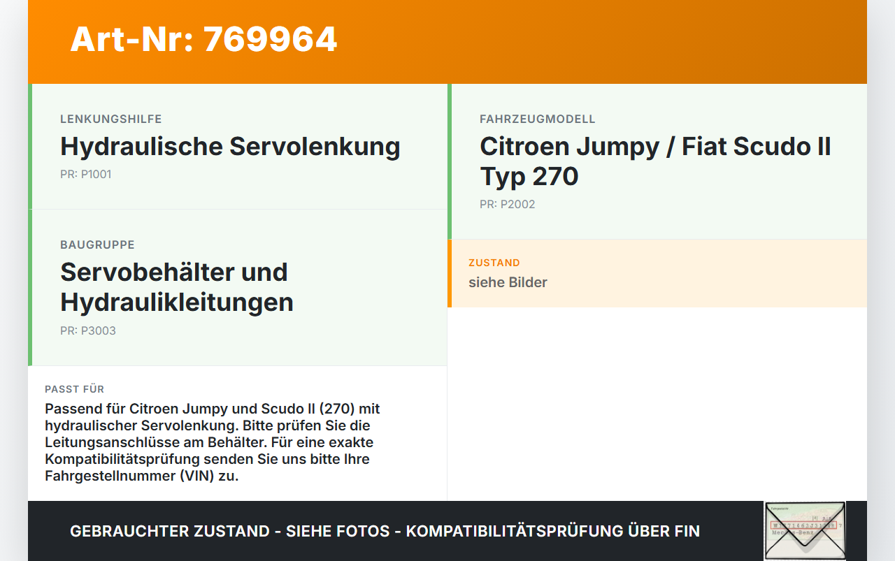 Citroen Jumpy Scudo II 270 07-16 Servo Behälter Servobehälter Servoleitung Citroen Jumpy Scudo II 270 07-16... Vorschau 3