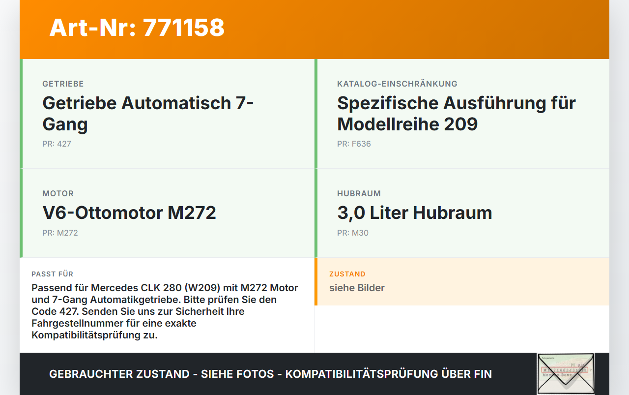 Mercedes C209 CLK 280 K 05-09 3,0 170KW 272940 Unterdruckpumpe Vakuumpumpe Mercedes C209 CLK 280 K 05-09 13.05.2008... Vorschau 3