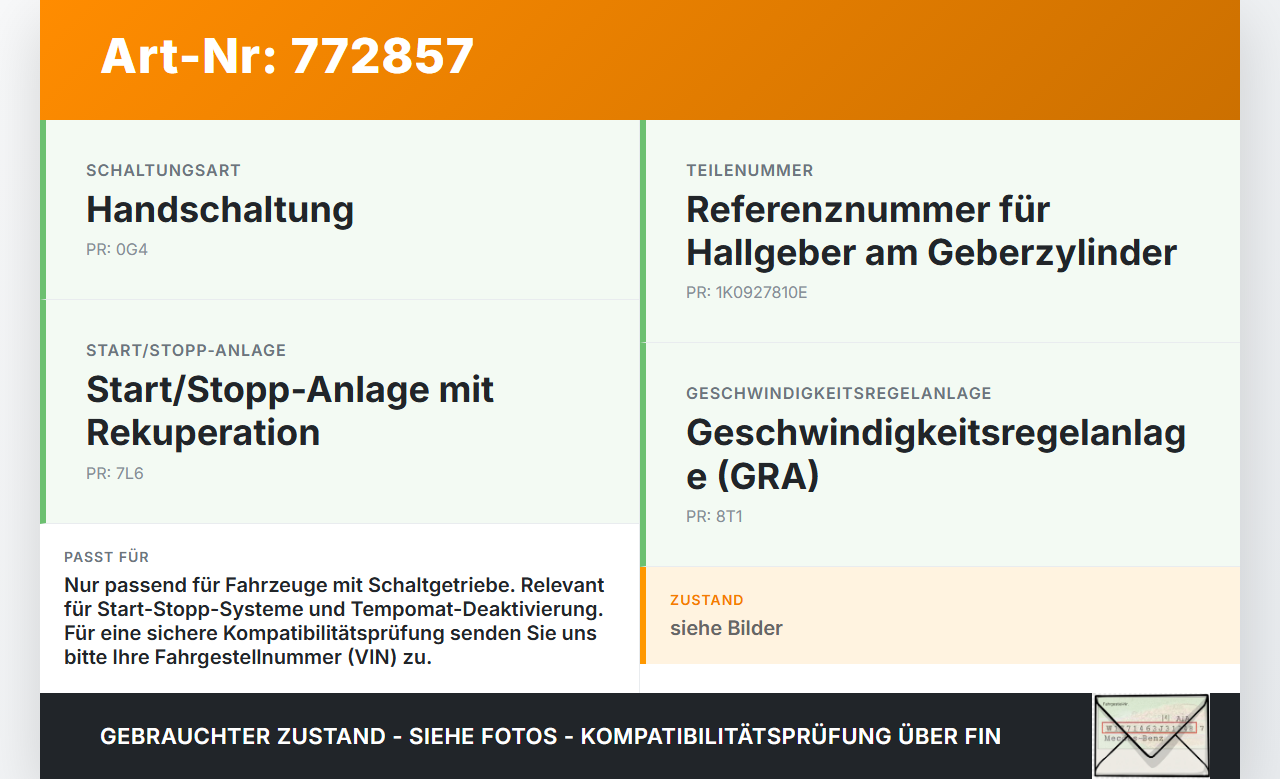 Audi A1 8X 10-14 TFSI 1,4 90KW Sensor Hallsensor für Geberzylinder Kupplungsschalter Audi A1 8X 10-14 04.11.2011... Vorschau 3