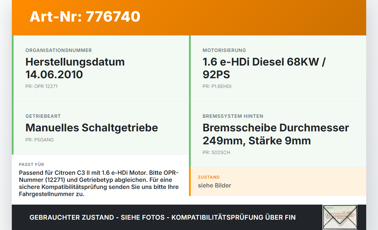 Citroen C3 II 09-13 eHDI 1.6 68KW Schaltzug Schaltseilzug Schaltseil Citroen C3 II 09-13 01.01.2011 474660 gebraucht Vorschau 3