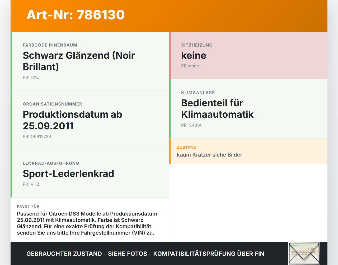Citroen DS3 10-16 Blende Einbaurahmen für Bedienteil Klima Schaltung Mittelkonsole Citroen DS3 10-16 08.03.2010... Vorschau 3