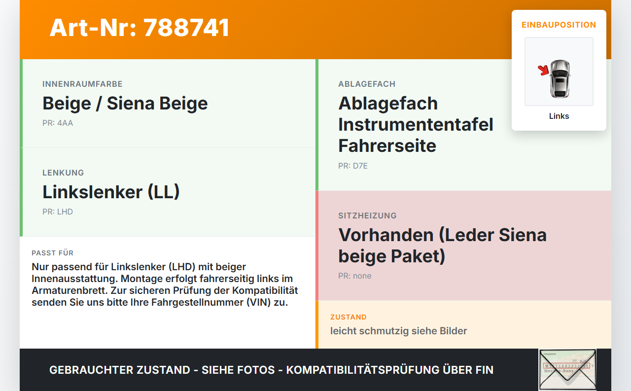 Opel Insignia A G09 08-13 Kombi Ablagefach Staufach Fach Links Opel Insignia A G09 08-13 04.05.2011 13273292... Vorschau 3