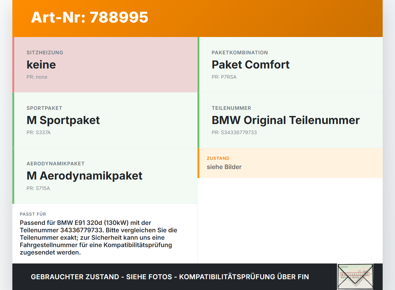 BMW E91 3er 320D 05-08 2,0d 130KW Bremskraftverstärker BMW E91 3er 320D 05-08 25.10.2007 6779733 34336779733... Vorschau 3