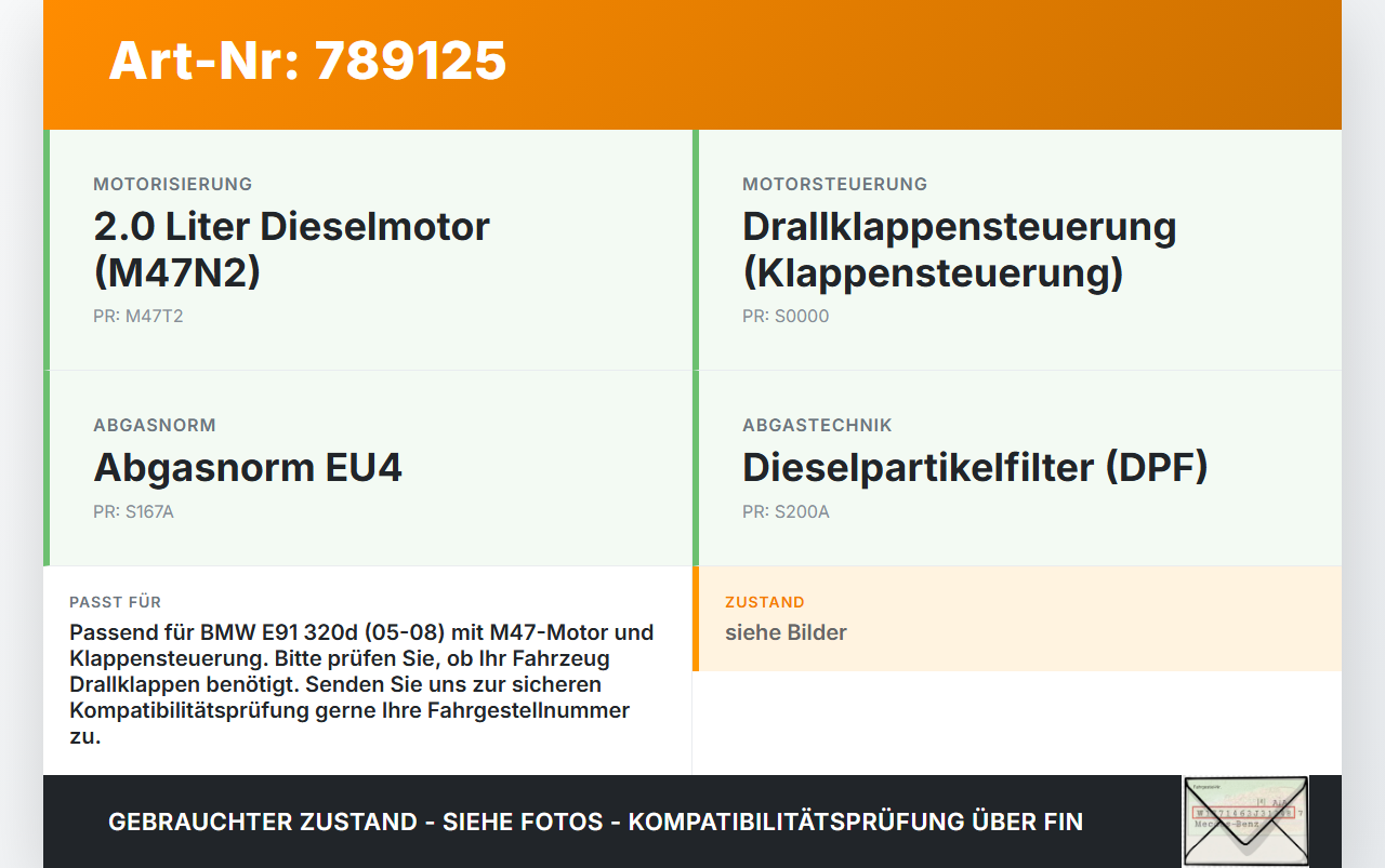 BMW E91 3er 320D 05-08 2,0d 130KW N47D20A Ansaugbrücke Ansaugkrümmer m. Drallklappen BMW E91 3er 320D 05-08... Vorschau 3