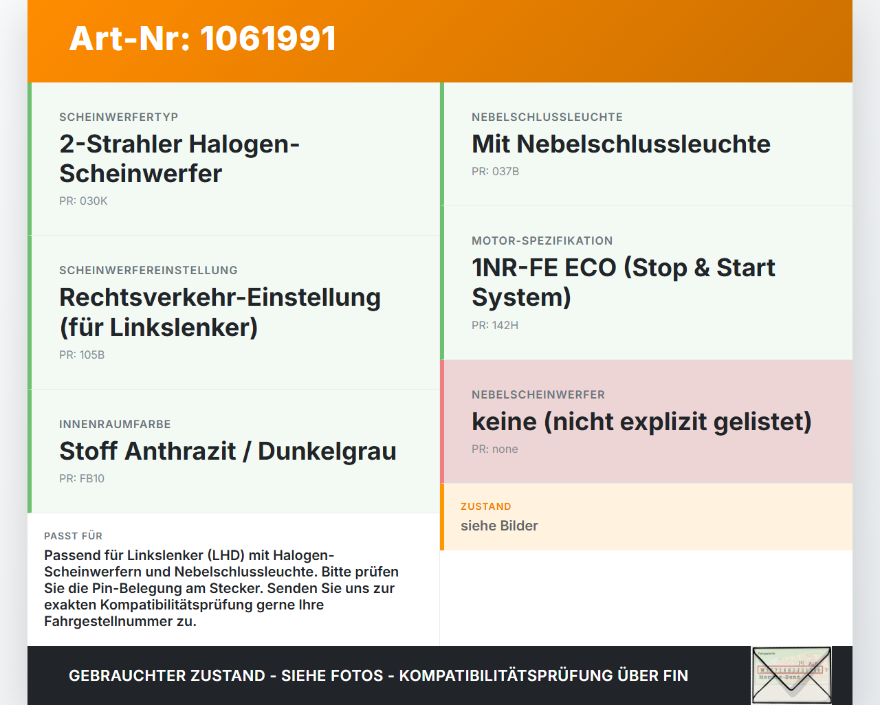 Toyota Urban Cruiser P1 09-14 Lichtschalter Schalter Toyota Urban Cruiser P1 09-14 21.07.2009 17F100 gebraucht Vorschau 3