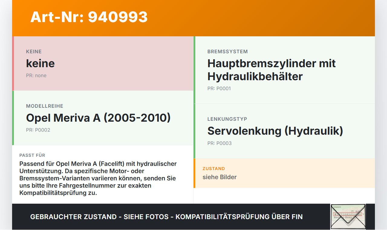 Opel Meriva A 05-10 Servo Behälter für Hauptbremszylinder Opel Meriva A 05-10 18.06.2008 gebraucht Vorschau 3