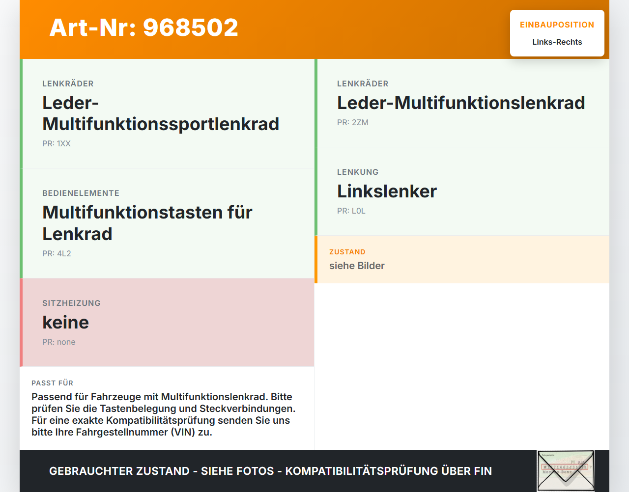 Renault Megane III 08-12 Lenkradschalter Multifunktionstasten Schalter für Lenkrad Links und Rechts Renault Megane... Vorschau 3