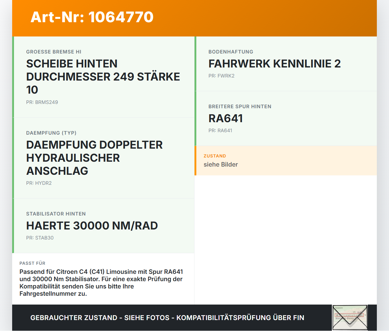Citroen C4 III 20-24 SchräghLim Hinterachse Achse Achsträger Citroen C4 III 20-24 26.09.2024 16-429-917-80 gebraucht Vorschau 3
