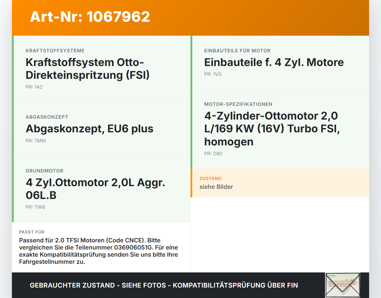 Audi Q5 8R 12-16 TFSI 2,0 169KW Luftdruck MAP Sensor Audi Q5 8R 12-16 04.10.2016 036906051G 0261230081 gebraucht Vorschau 3