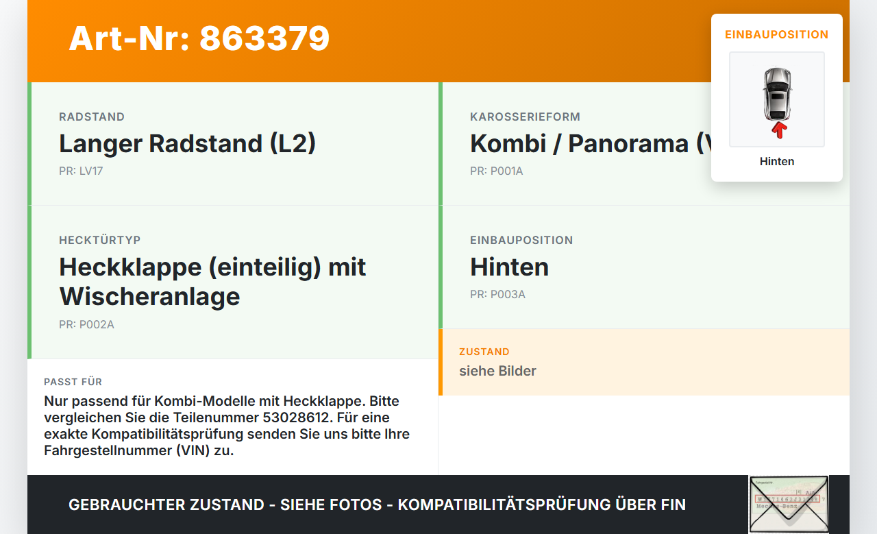 Fiat Scudo Jumpy  II 07-16 Kombi Wischermotor Hinten Heckwischermotor Fiat Scudo Jumpy  II 07-16 30.04.2007... Vorschau 3